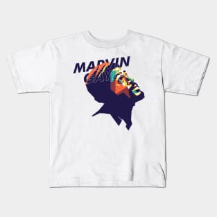 Marvin Gaye on WPAP art Kids T-Shirt